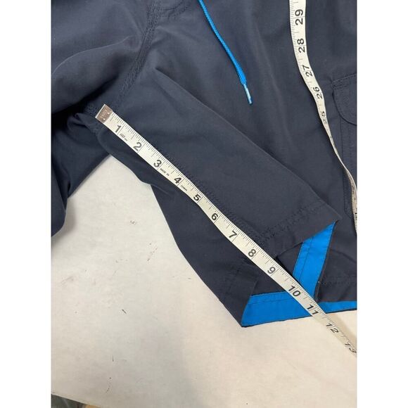 Speedo Swim Trunk Board Shorts Men's Large Navy Lined Drawstring Waist - Picture 4 of 9